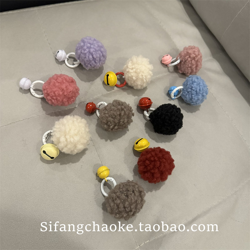 毛起铃铛扣子适用任何手机壳百搭全包个性少女心防摔装饰,3C数码配件,手机挂件/手机链,淘宝优惠券,粉丝福利购,淘宝优惠卷