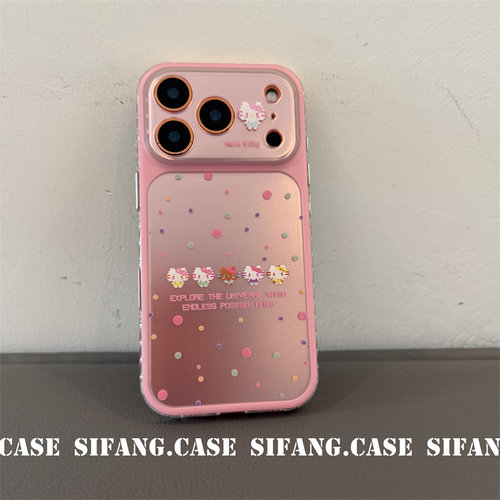 五只小猫彩色波点大视窗适用iPhone17Promax手机壳17/17P/16/16Pro壳个性16PM套