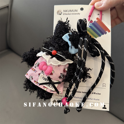 卡通彩色小猫车钥匙扣包包挂件书包挂绳手机壳挂链