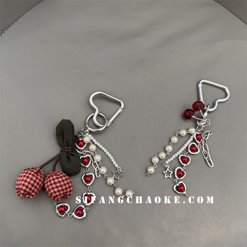 尼龙挂件樱桃大小创意新年款niu 系 手机壳装饰钥匙扣书包挂件,节庆用品/礼品,钥匙扣,淘宝优惠券,粉丝福利购,淘宝优惠卷