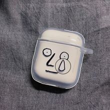 个性新款表情帝适用airpods透明硅胶套苹果蓝牙无线防丢简约男女