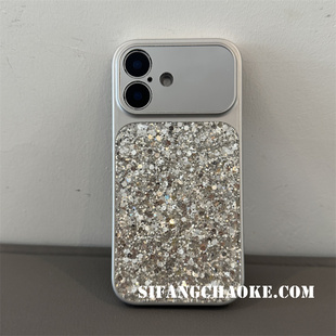 15Pro壳个性 16Promax套简约15 16P套 镜子大视窗亮面适用iPhone17ProMax手机壳15