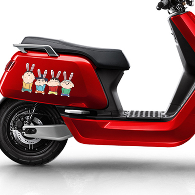 蜡笔小新汽车电动趣味可爱贴纸