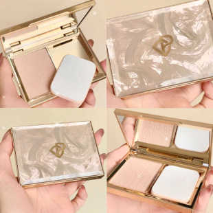 完美日记羽缎粉饼羽毛控油定妆持久遮瑕补妆防水散粉羽缎透滑粉饼