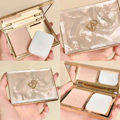 完美日记羽缎粉饼羽毛控油定妆持久遮瑕补妆防水散粉羽缎透滑粉饼