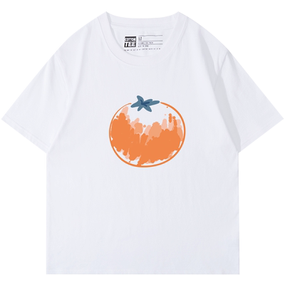 棉牵短袖美式复古正肩显瘦纯棉