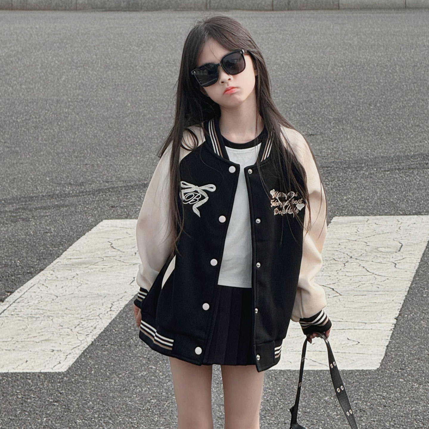 女童外套秋季洋气棒球服薄款上衣