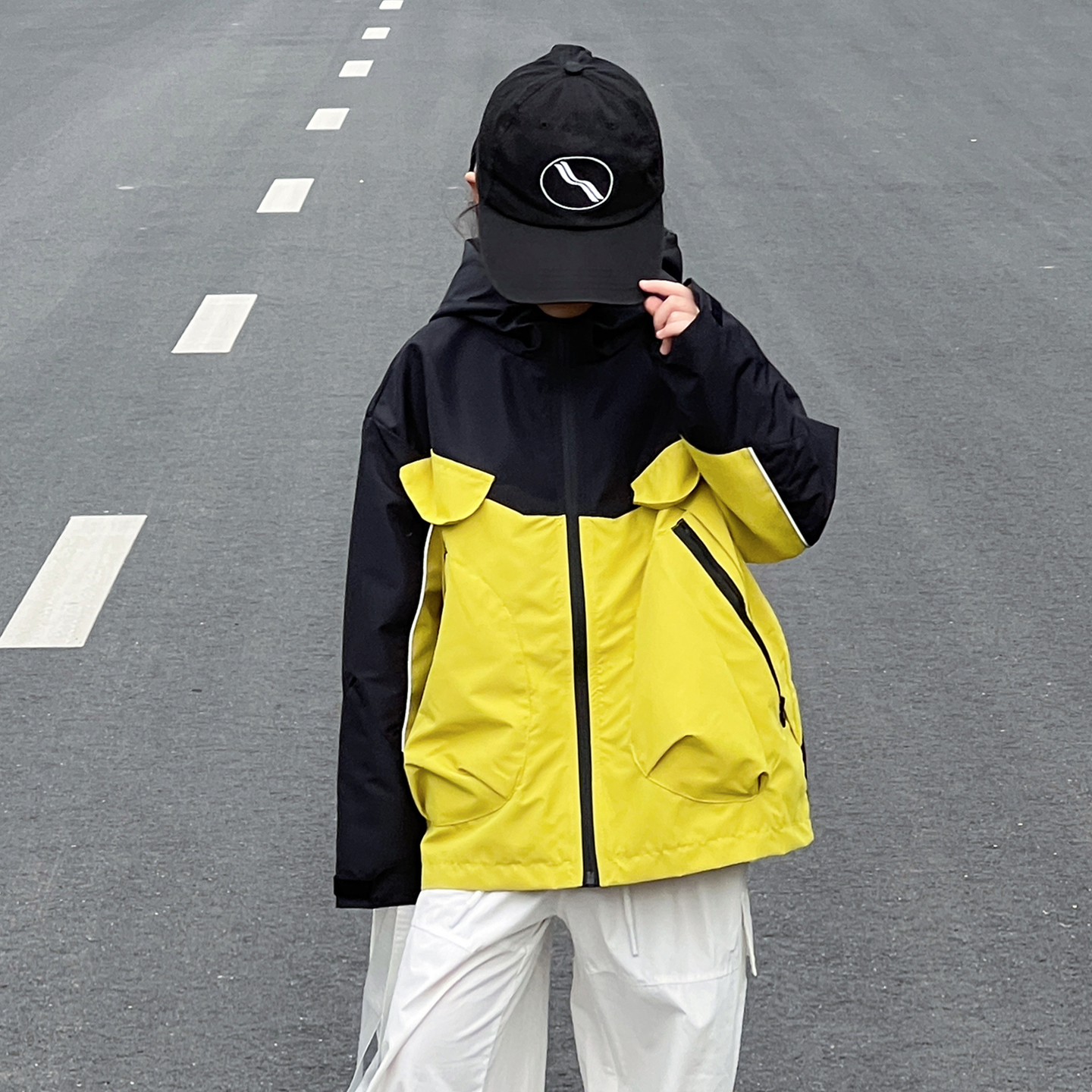 女童外套冲锋衣洋气时髦户外衣服