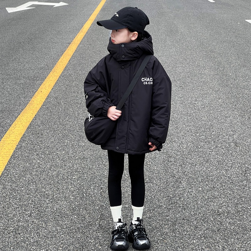 女童棉服冬季夹棉加厚洋气小棉袄