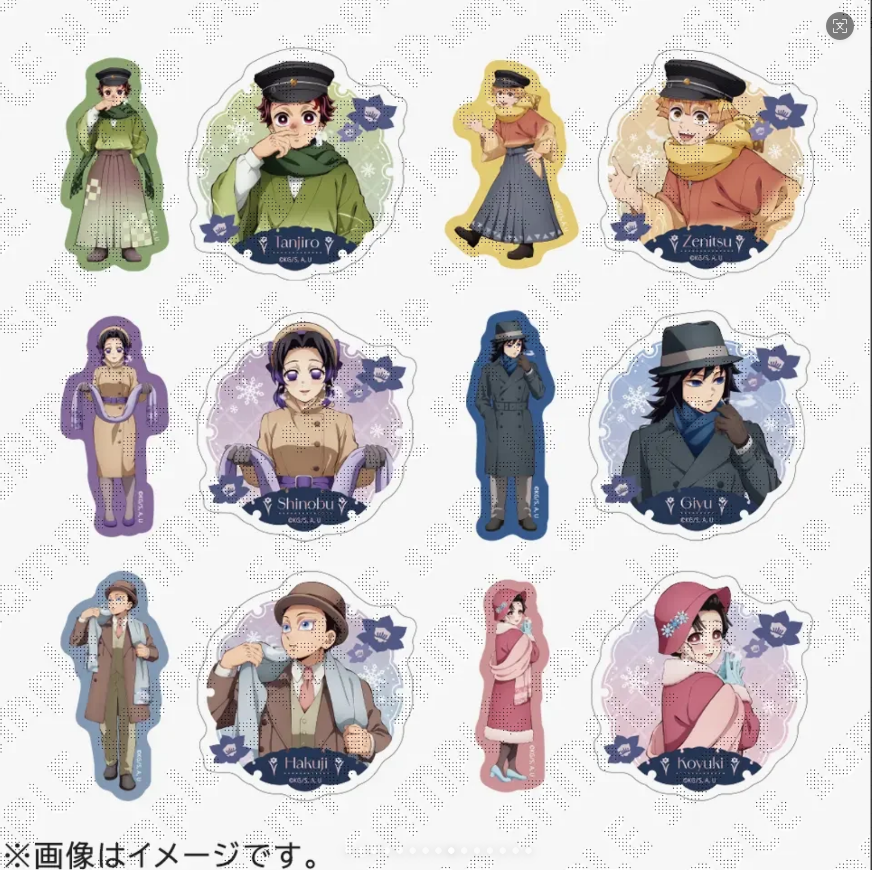 正版鬼灭之刃AGF2025early winter初冬系列徽章立牌拍立得