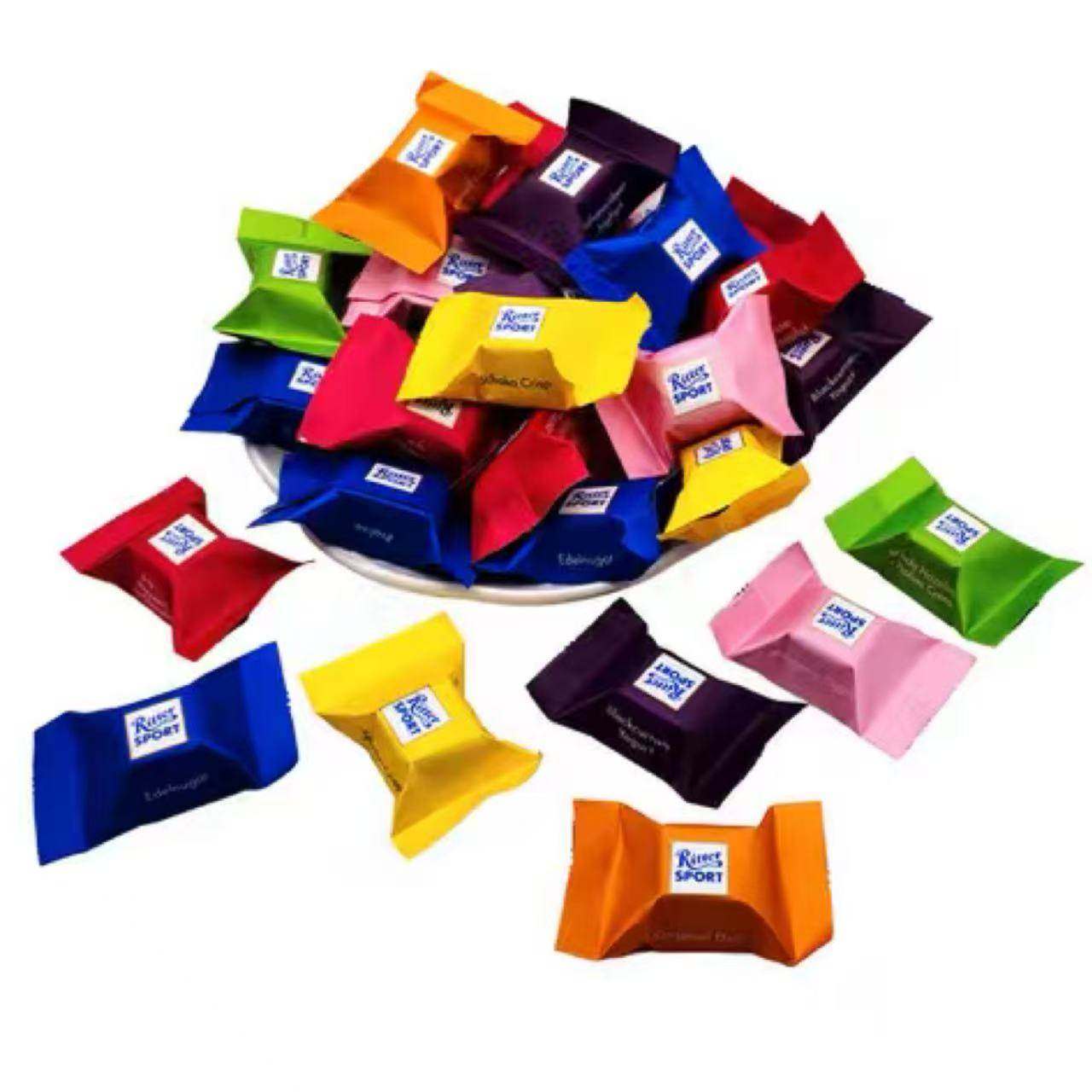 26/4/23临期 散装105克 德国进口Ritter Sport运动迷你什锦巧克力