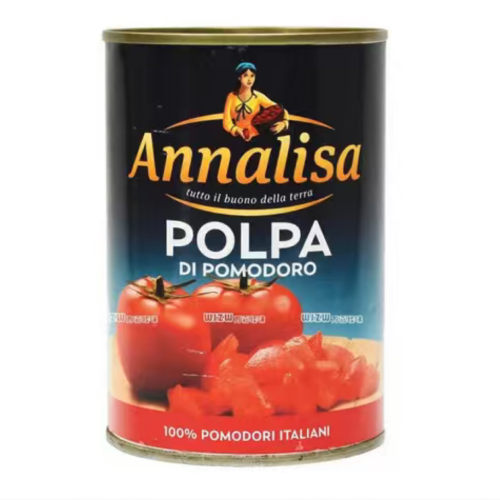27/8/21 临期 意大利安娜丽莎（ANNALISA）切块番茄400g 罐头