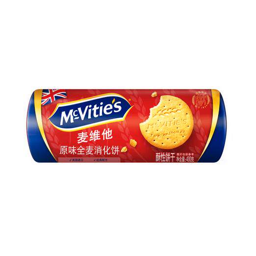 26/8/8 临期 英国产 麦维他Mcvitie's原味高纤维消化饼干 400g