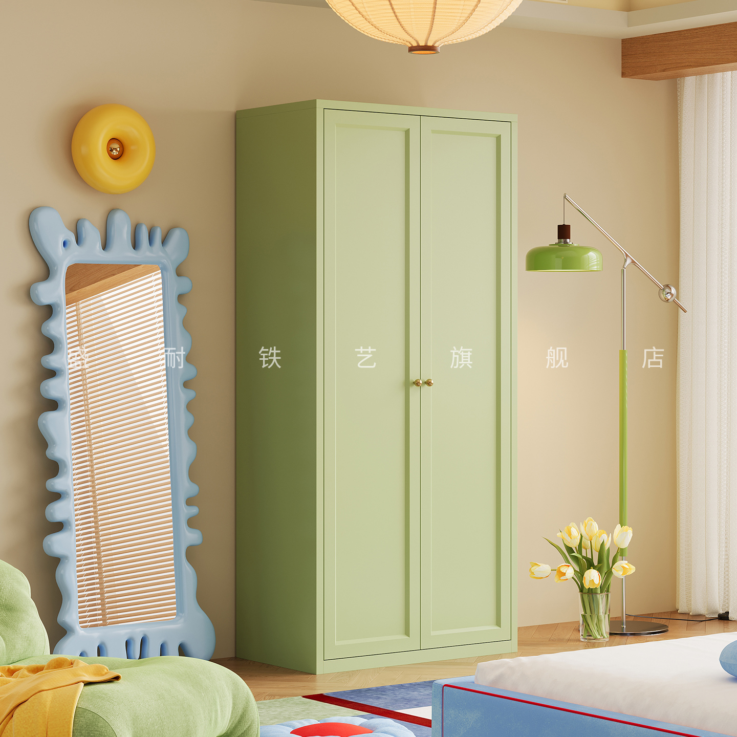 简易衣柜结实耐用加粗加厚铁皮柜