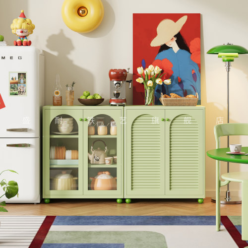 盛耐新款铁艺餐边柜客厅铁艺柜子