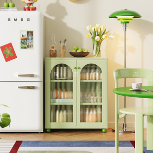 防水防潮金属餐边柜阳台厨房储物柜钢制加厚耐用铁皮柜置物柜边柜