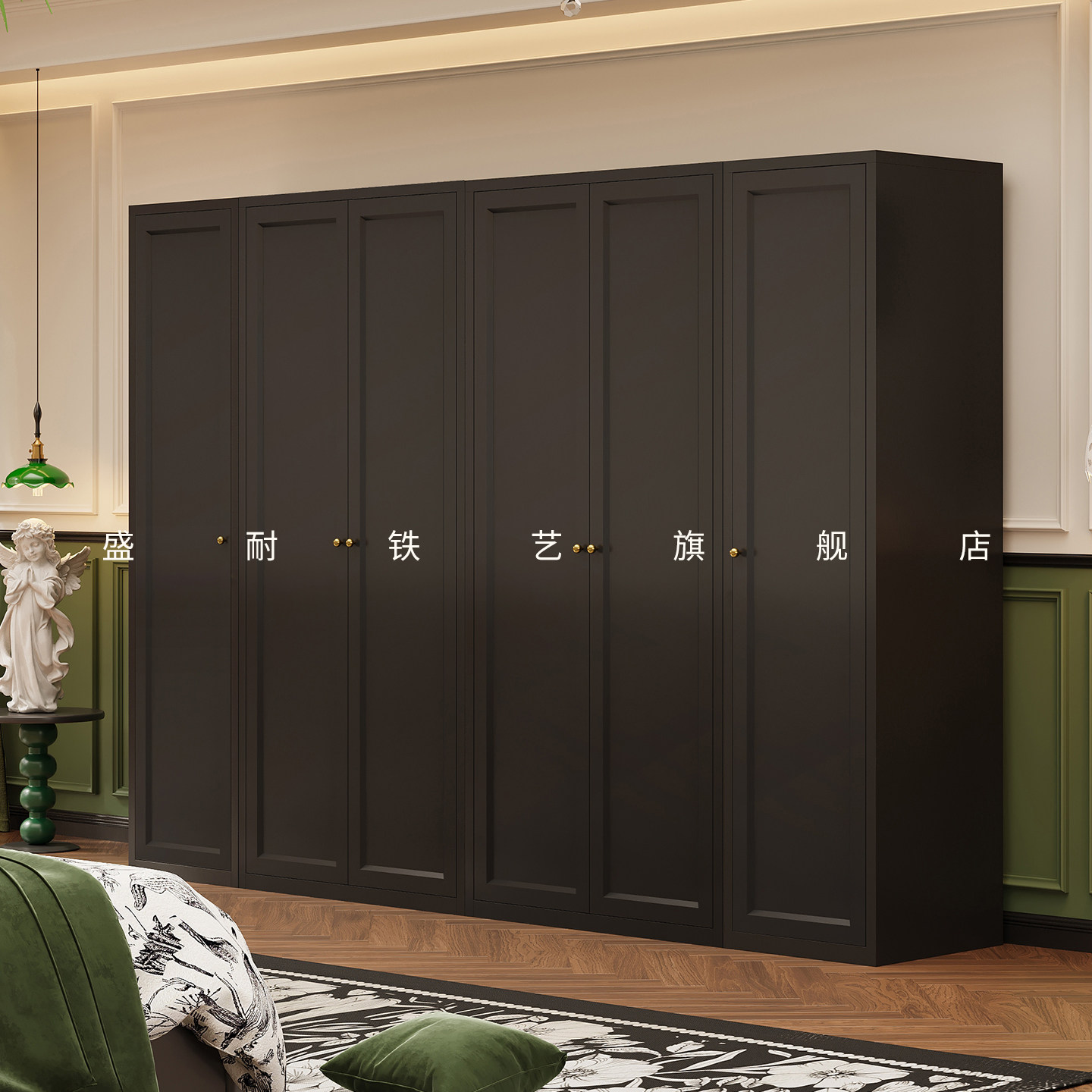 衣柜小户型家用卧室法式复古风无甲醛占地小省空间大容量收纳衣橱