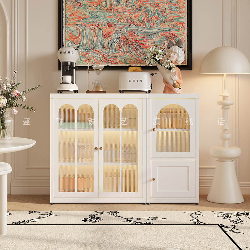 新款法式简约餐边柜靠墙一体茶水柜厨房橱柜组合置物柜客厅收纳柜,住宅家具,餐边柜,淘宝优惠券,粉丝福利购,淘宝优惠卷