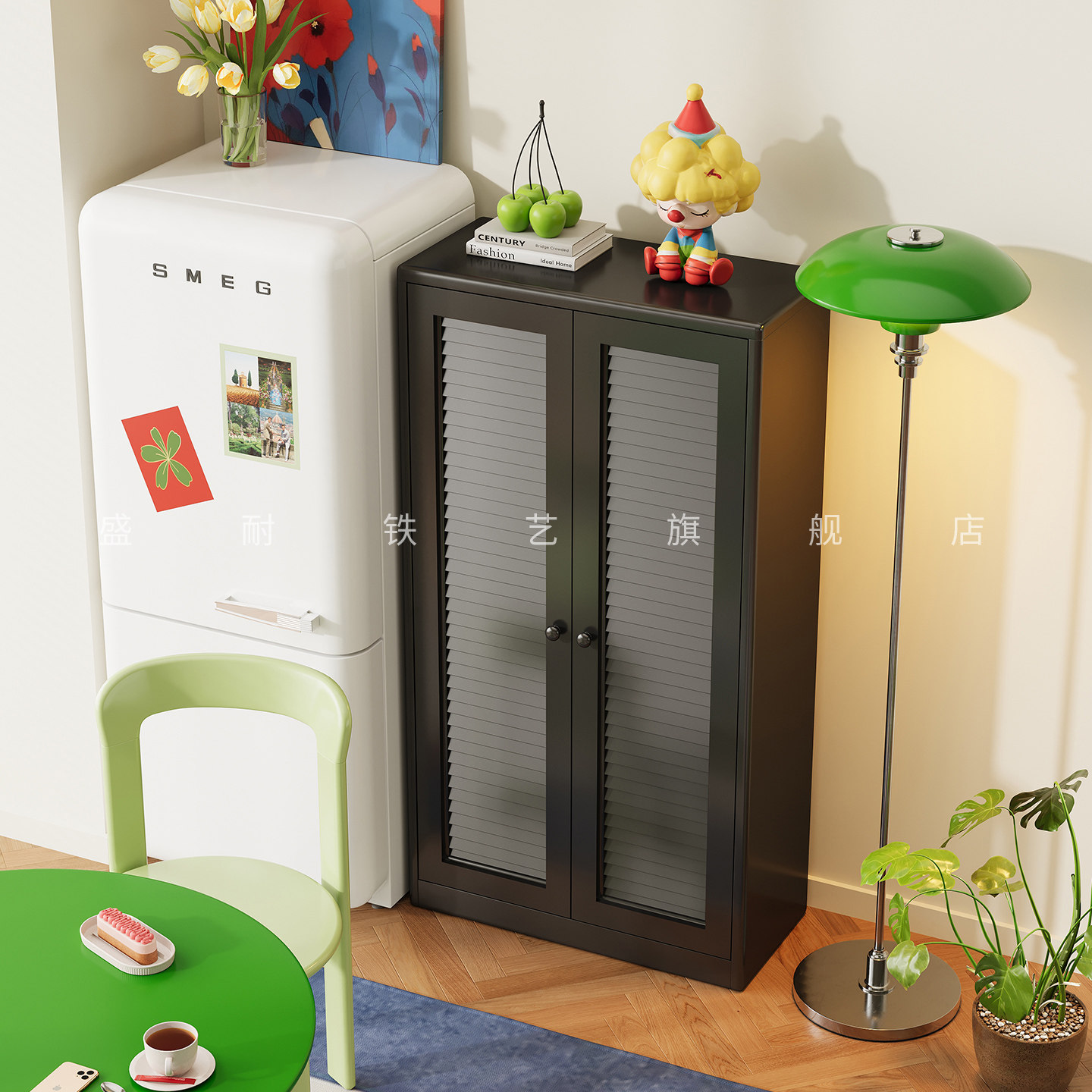 包豪斯铁皮餐边柜靠墙一体边柜客厅墙边多功能落地储物柜置物柜子,住宅家具,餐边柜,淘宝优惠券,粉丝福利购,淘宝优惠卷