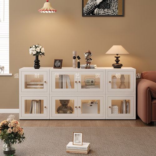 简约现代书柜矮柜组合书架模块