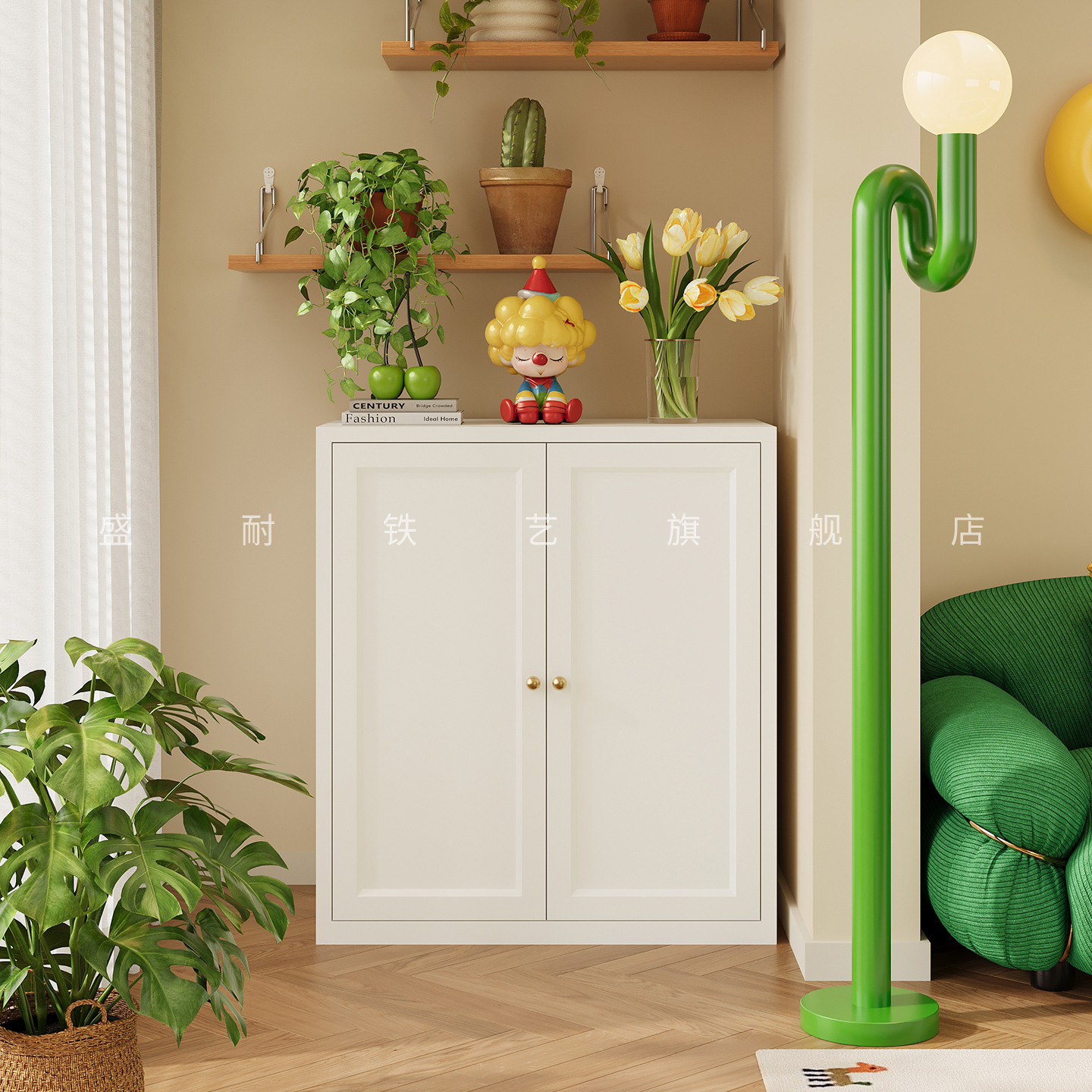 钢制家用阳台储物柜大容量杂物柜