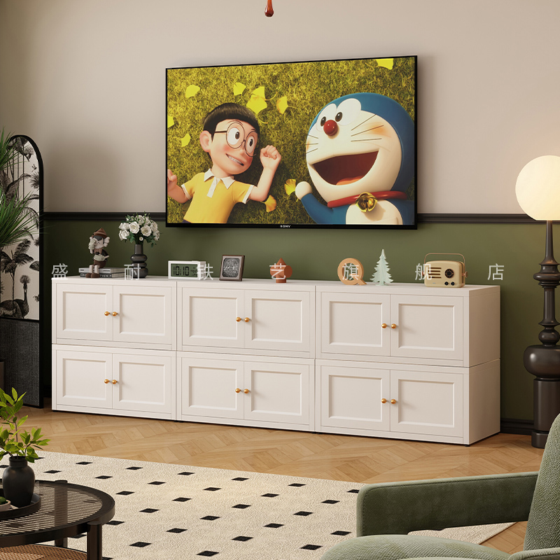 盛耐中古风铁艺自由组合电视柜