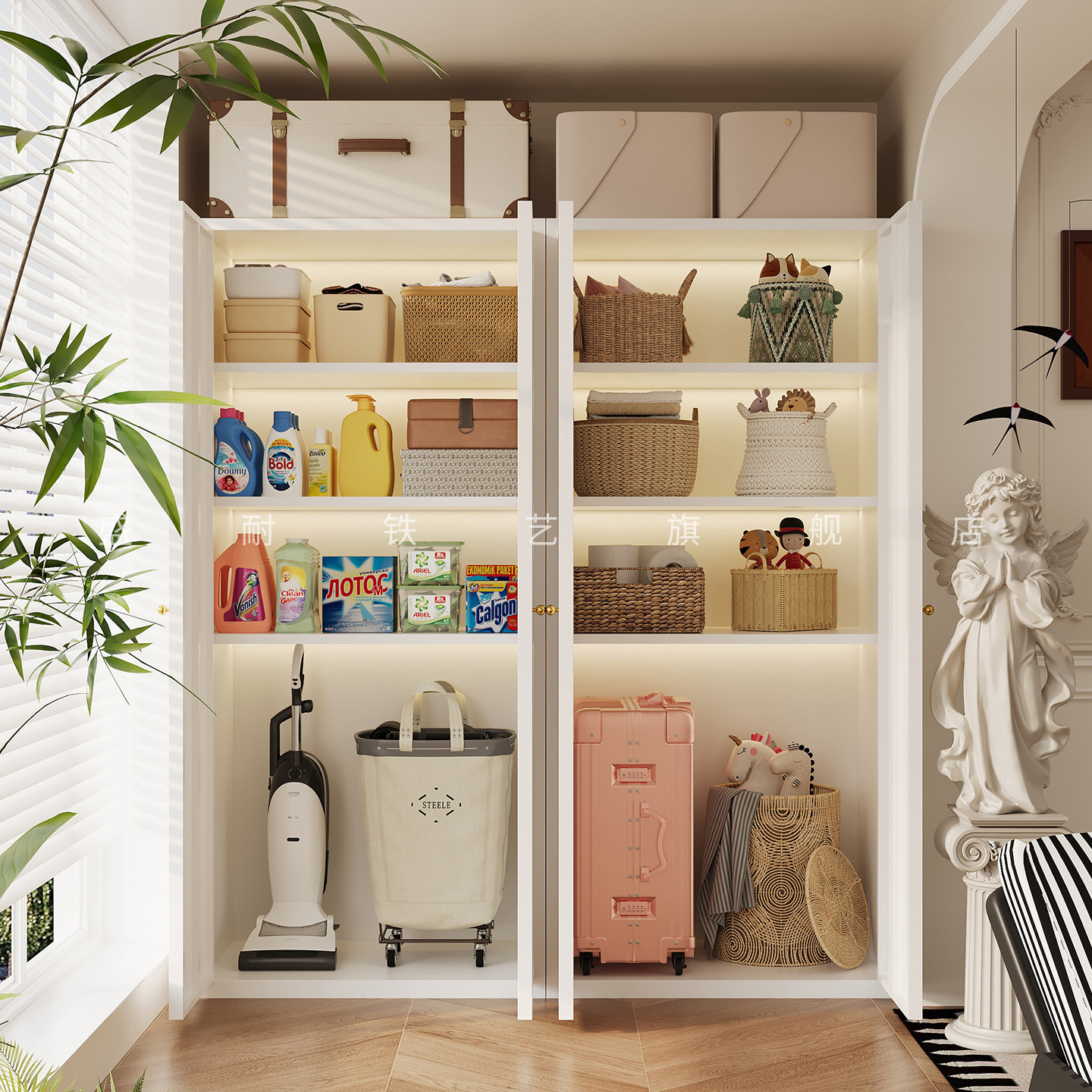 钢制阳台储物柜大容量杂物柜防水