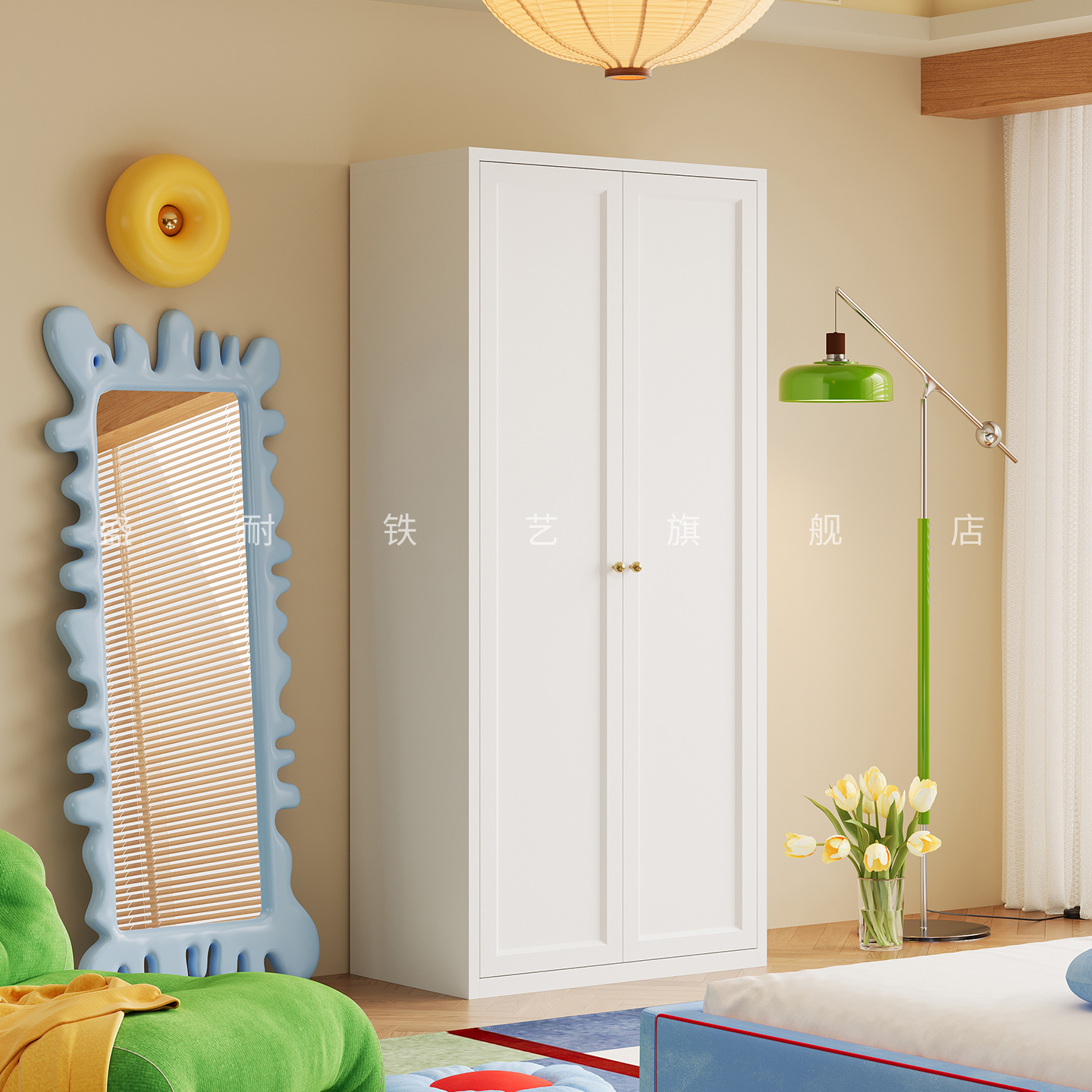 简易衣柜结实耐用加粗加厚铁皮柜