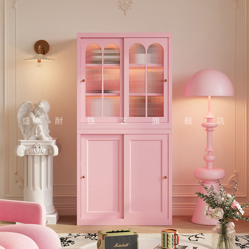 盛耐家用书柜落地组合推拉门