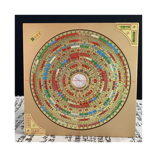 原装东定罗盘7寸2八宅明镜三合盘23层22cm罗经玛瑙天池销台湾香港