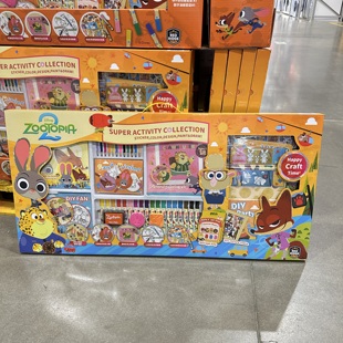 山姆/M店迪士尼玩具总动员文具礼盒套装草莓熊巴斯光年超级绘画笔