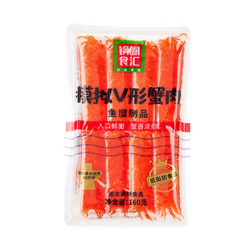 锅圈食汇火锅蟹肉柳棒涮肉锅160g