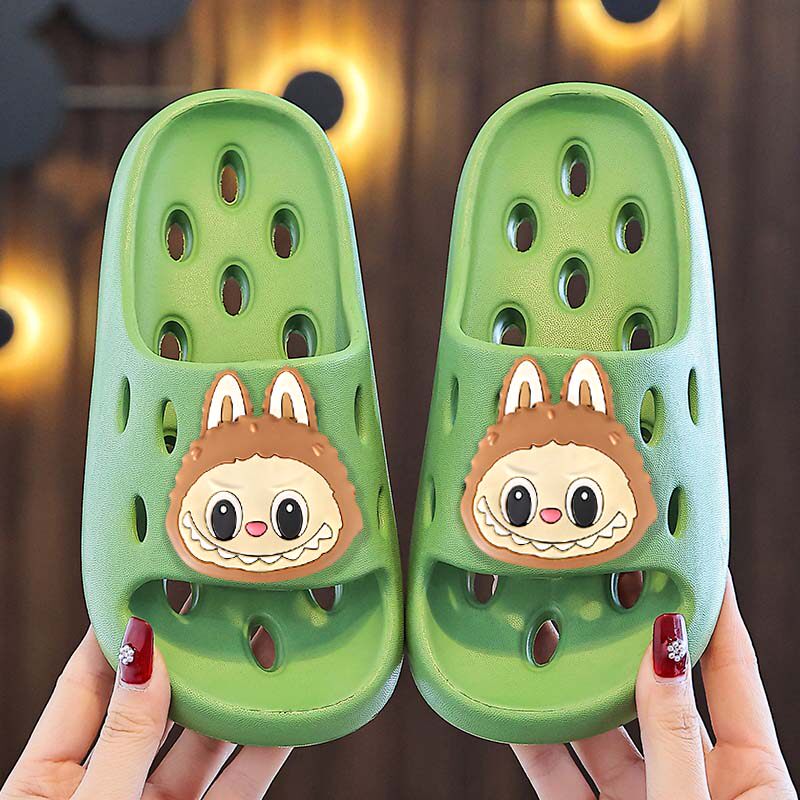 儿童拉布布浴室漏水防滑防臭拖鞋