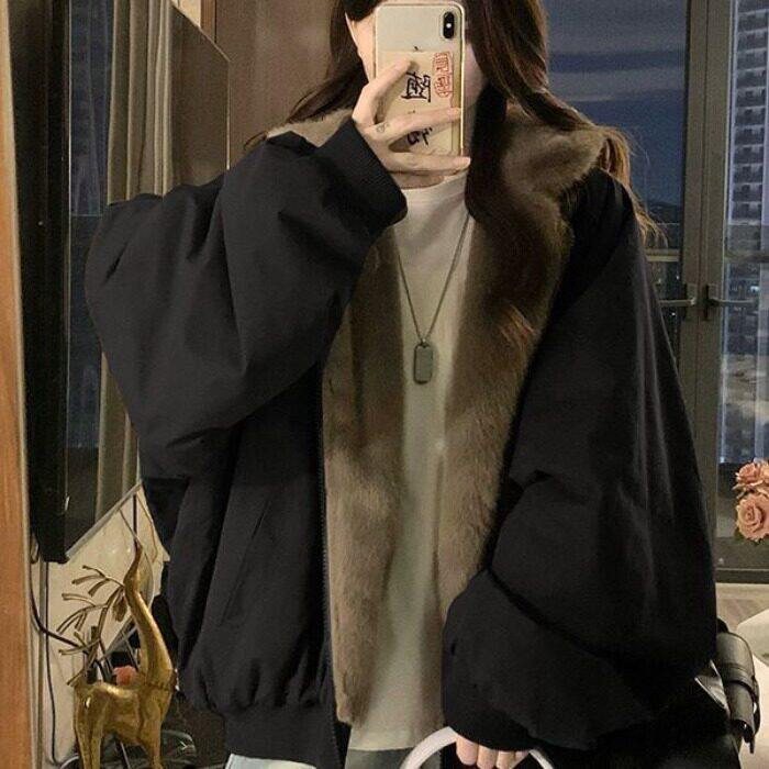 座山雕大码美式复古双面