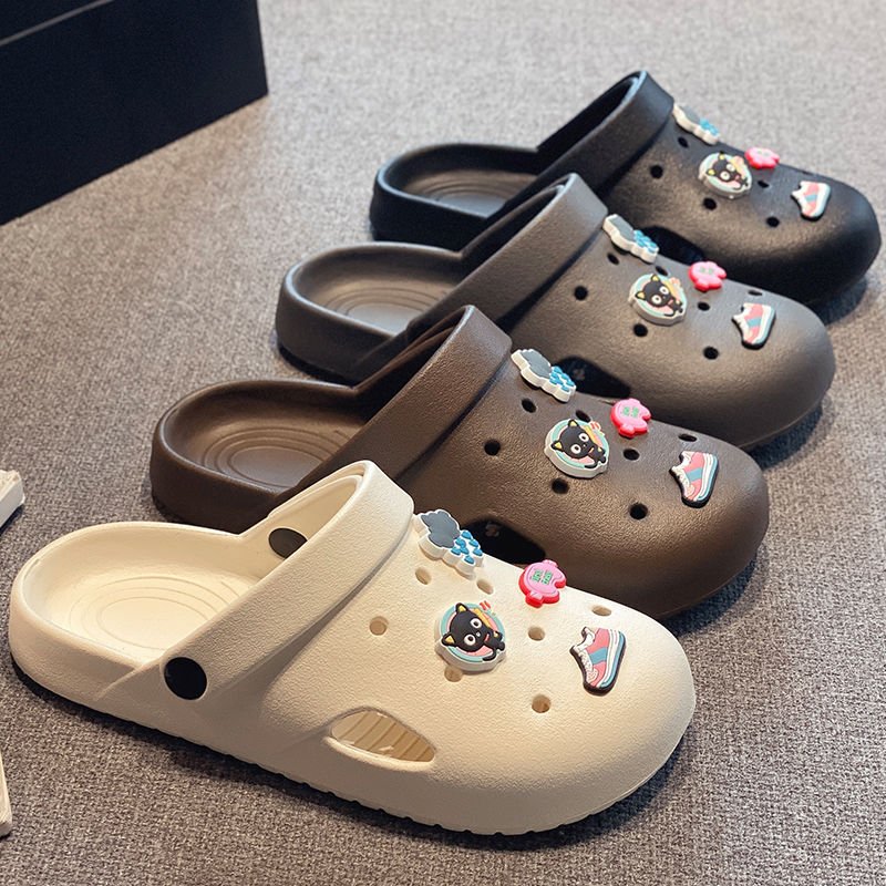 COHOI2气象猫EVA可爱饰品洞洞鞋
