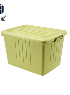 正奇谊LCC-337整理箱收纳箱塑料收纳盒绿色180L【73*53*45cm】