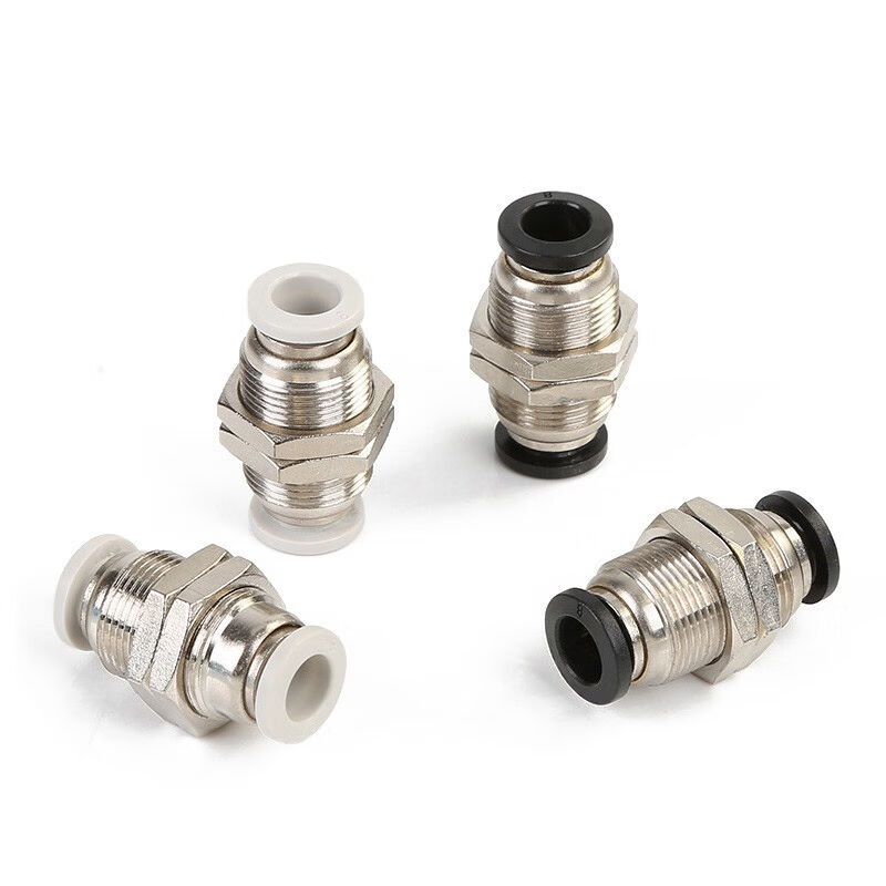 铜镀镍隔板气动快插接头