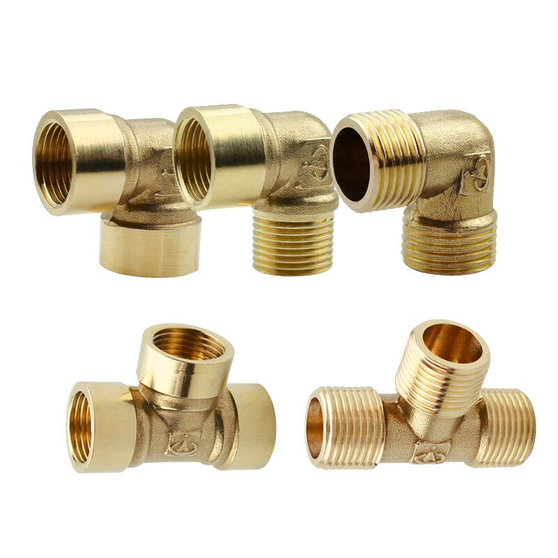 气动铜三通接头内螺弯头外螺弯头