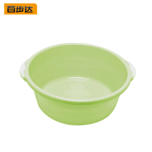 百步达K-2366塑料双耳水盆加厚洗脸盆清洗盆大号绿色