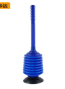 百步达D-046马桶疏通器马桶吸皮搋子下水道地漏疏通皮揣子蓝色