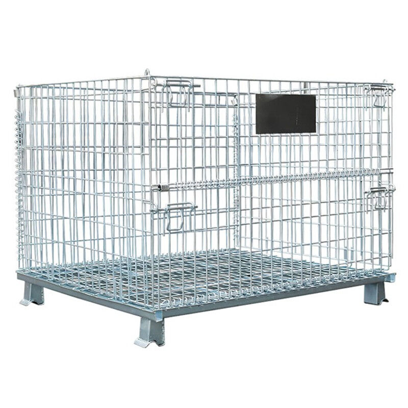 奕多美网格仓储笼C2无轮折叠铁框移动货架物流台车工厂笼车YDM-CC