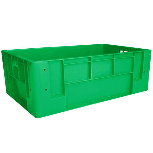 兰诗（LAUTEE）7A#物流箱塑料加厚加高周转收纳箱绿色380*240*155