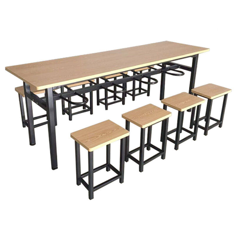 奕多美食堂餐桌椅一桌八凳方管防火板长方形饭桌学校工厂餐桌YDM-,商业/办公家具,食堂餐桌椅,淘宝优惠券,粉丝福利购,淘宝优惠卷