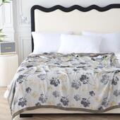 冰丝冷感凉感竹纤维盖毯双层成人家用空调夏凉被夏季 小毛毯子 薄款