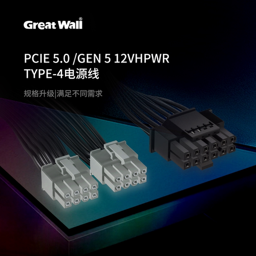 原装长城巨龙电源2000W1650DA1250DAPCIE5.016PIN原厂4090模组线