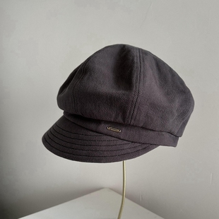 日系保暖画家帽八角帽报童帽鸭舌帽女士粉色灰色休闲女士秋冬厚款