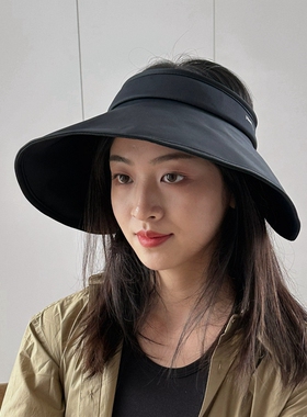 凉感空顶帽女士大檐遮阳帽
