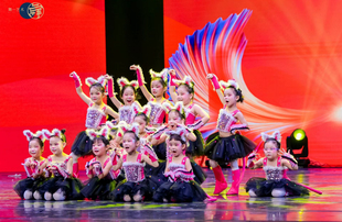 爱跳舞的小怪兽六一演出服快乐星猫学猫叫三只猫幼儿园舞蹈表演服