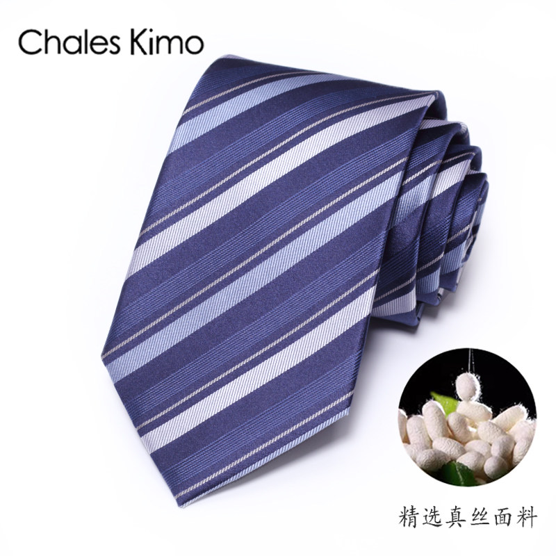 礼盒装红色休闲手打领带真丝轻奢