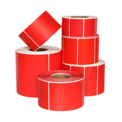 空白三防热敏纸红色定制不干胶